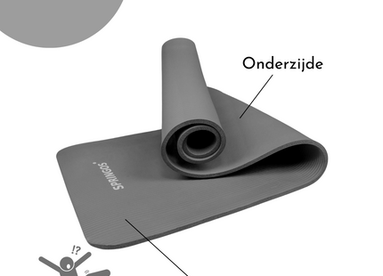 Yoga Mat | Extra Dik (15 mm) | Grijs