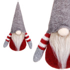 Kerstkabouter - Kerstdwerg - Kersthanger - Kerstversiering  - Grijs - 20 cm