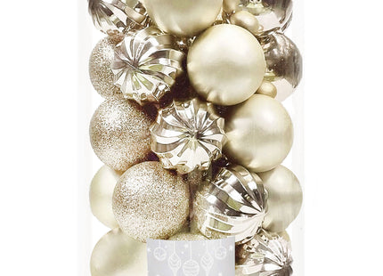 Kerstballen | 20 Stuks | 6 cm | Champagne