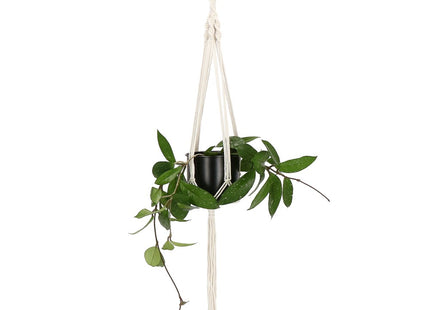 Plantenhanger | Plantenhanger Macrame | 100 cm | Wit