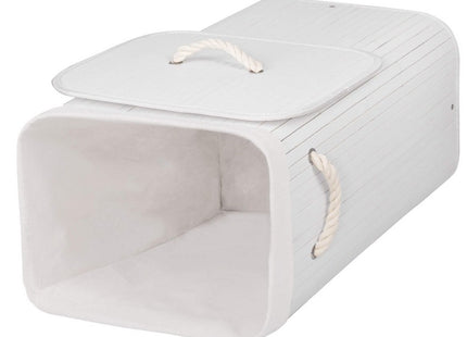 Wasmand | 100L | Bamboe | Wit/Beige