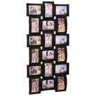 Fotolijst - 18 Foto's - Collage - Staand/Liggend - 93 x 47 cm - Zwart
