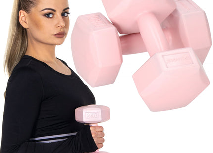 Dumbbell Set - 2 KG - Roze - Oefengewichten