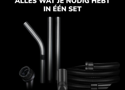 SQOON® Serviceset stofzuiger 38mm geschikt voor Numatic - Compleet vervangingsset - Ideaal voor harde vloeren, fijnstof en algemeen schoonmaakwerk