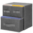 Organizer - Kledingkast - 4 Containers - Grijs - Linnen
