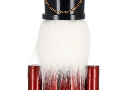 Notenkraker Kerst | Houten Soldaat | Kerstversiering | Groen/Rood | 90 cm