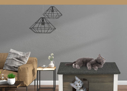 Kattenhuis - Voor Buiten - Geïsoleerd - 56 x 46 x 30 cm - Grijs