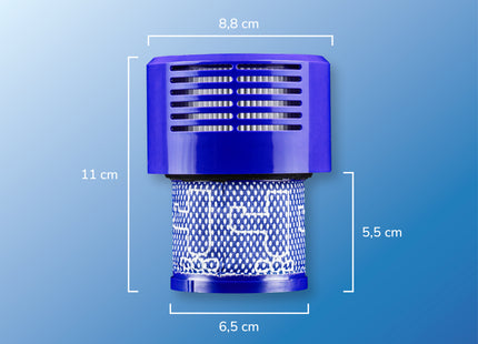 SQOON® Filterset geschikt voor Dyson V10/V11 - Gelijk aan model: 969082-01 - 3 STUKS - Perfect voor het vervangen van verstopte of versleten filters