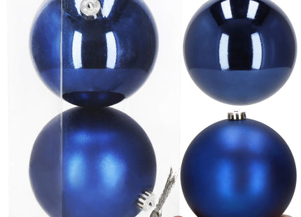 Kerstballen | 2 Stuks | 15 cm | Blauw