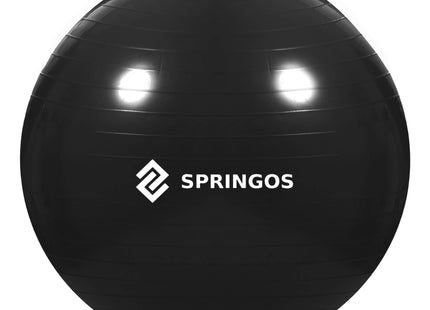 Fitnessballen - Yoga Bal - Pilates - Zwangerschap - Met Pomp - PVC - Zwart - 150 Kg - 85 Cm