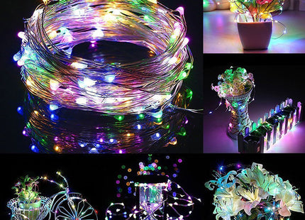 Kerstboomverlichting - 100 LED - Microdraden - 10 M - Multicolor