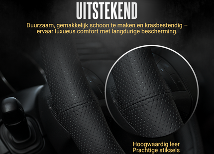 Carpassion Stuurhoes - Steering Cover - Leer - Ø 44-46 CM