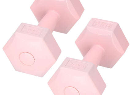 Dumbbell Set - 2 KG - Roze - Oefengewichten