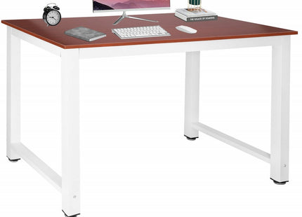 Eettafel | Tafel | 110 x 60 cm | Wit/Kersen