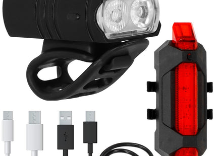 Fietslamp | Fietslicht | Fietsverlichting | Achterlicht fiets | LED | USB | 1000 lumen | Zwart