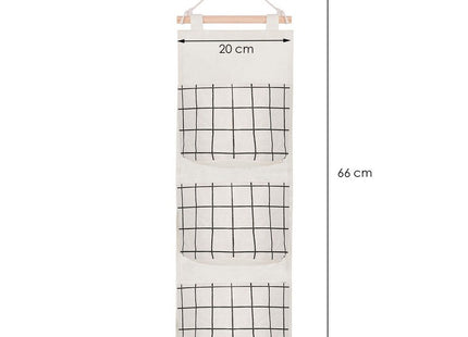 Hangende Organizer | 3 Zakken | Beige