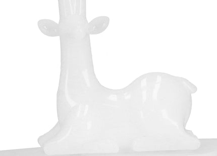 Sieradenrek - Sieradenhouder - Sieradenstandaard - Juwelenhouder - Boom - Hert - Wit - 25x23x15cm
