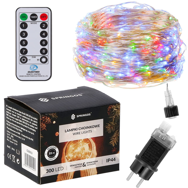 Kerstboomverlichting | Met 300 LED Lampjes | 30 M | Multicolor
