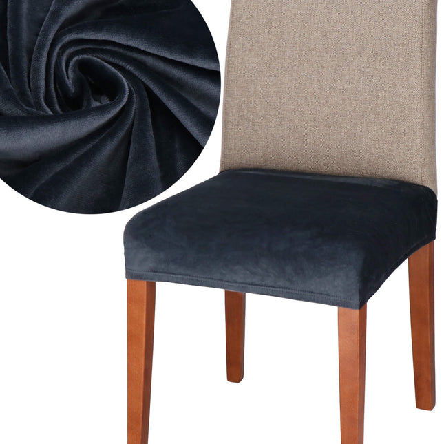 Stoelhoes - Voor Eetkamerstoelen - Met Stretch - Donkergrijs