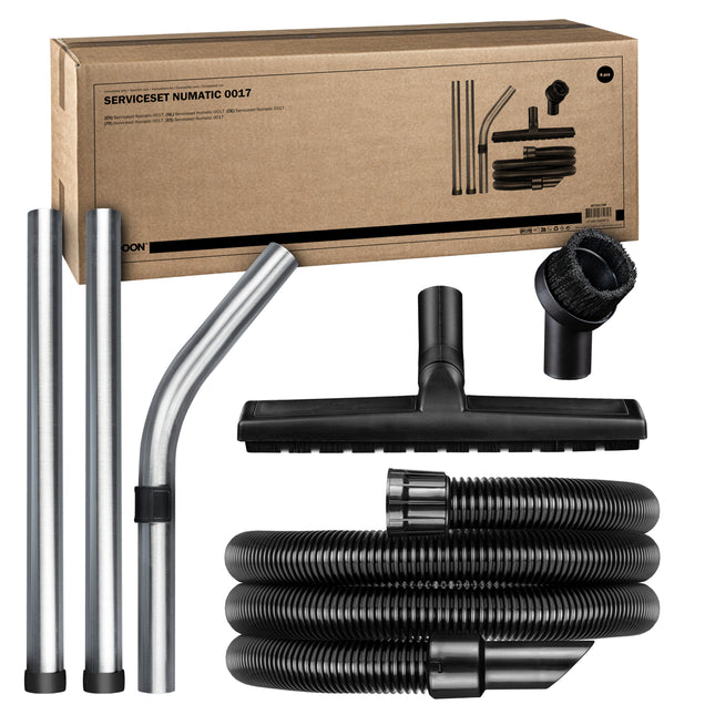 SQOON® Serviceset stofzuiger 38mm geschikt voor Numatic - Compleet vervangingsset - Ideaal voor harde vloeren, fijnstof en algemeen schoonmaakwerk