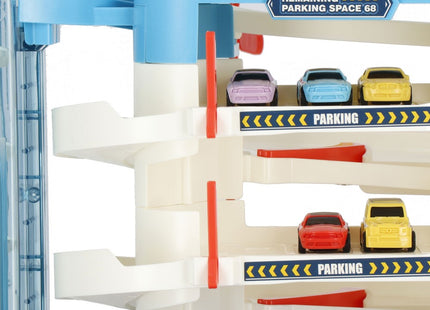 Garage Speelgoed | Inclusief 6 Auto’s | 32 cm | Multicolor