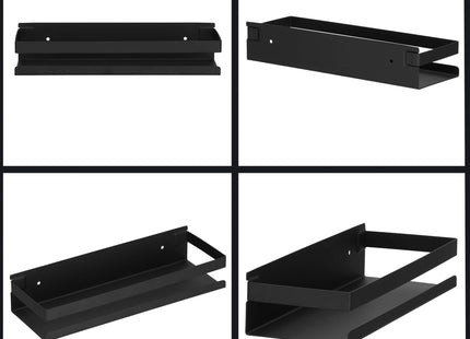 Doucherek | Badkamer Plank | Doucheplank | RVS | 30 cm | Zwart