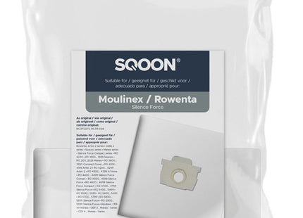 SQOON® Stofzuigerzakken  Geschikt voor Moulinex / Rowenta Silence Force - 10 Stuks
