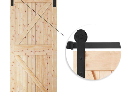 Schuifdeursysteem | Schuifdeuren & Toebehoren | Bladdikte 35-45 mm | 183 cm | Tot 100 kg | Matzwart