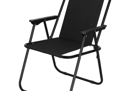 Campingstoel | Kampeerstoel | Vouwstoel | Visstoel | Inklapbaar | Zwart