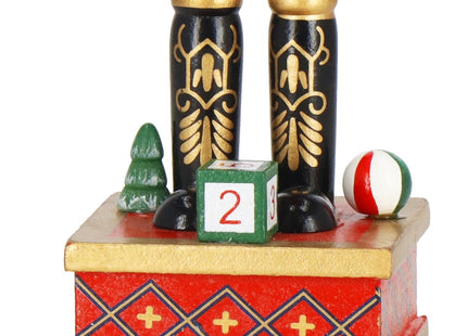 Notenkraker Kerst | Houten Beer | Kerstversiering | Multicolor | 27 cm