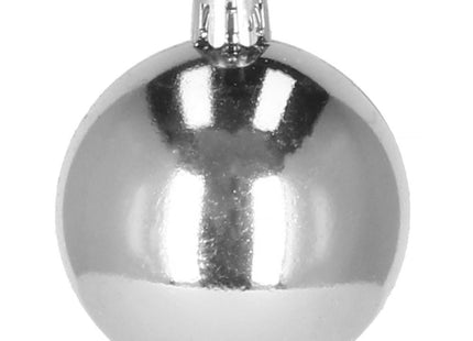 Kerstballen | 77 Stuks | Zilver/Wit