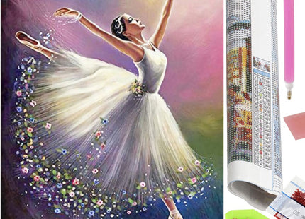 Diamond Painting - Volwassenen - Ballerina - 40 x 30 cm
