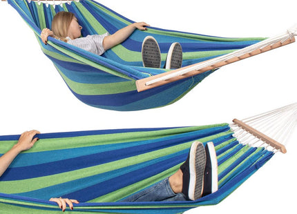 Hangmat | Extra Stevig | Groen/Blauw | 200 x 150 cm