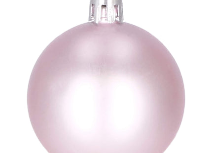 Kerstballen | 30 Stuks | 6/5/4 cm | Roze