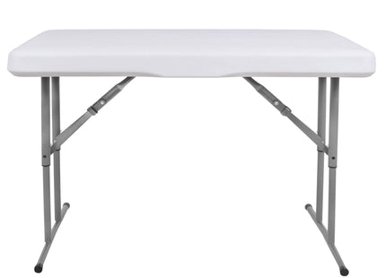 Picknick Tafel Met Bankjes - Campingtafel - Campingset - Tafel - Bankjes - Opvouwbaar - Wit - 105 x 64 x 70 cm
