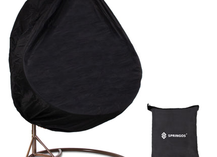 Beschermhoes Voor Hangstoel | Egg Chair Cover | Waterdicht | 250 x 260 cm | Zwart