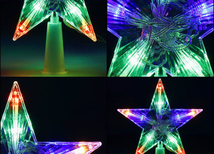 Piek - Kerstster - 10 LED - Kerstdecoratie - Multicolor