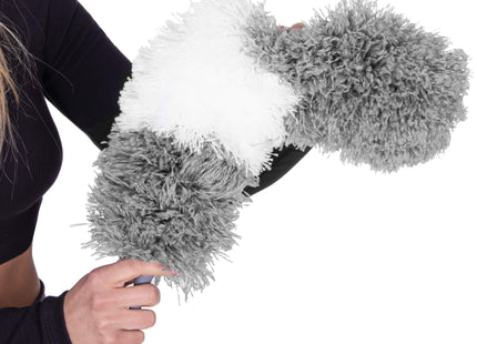 Stofdoek - Telescopische - Borstel -  78,5-280 cm - Wit\Grijs