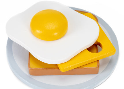 Springos ® Houten Broodrooster - 6-delig - Keuken Speelgoed - Groen