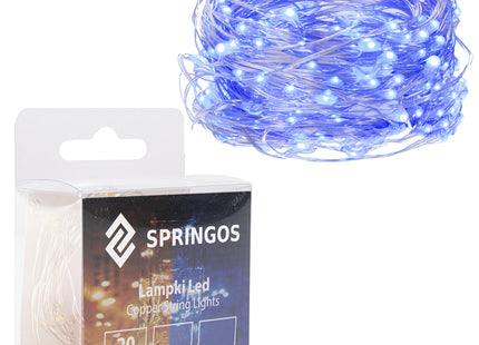 Kerstverlichting | 1.9 m | Batterij | 20 LED | Blauw