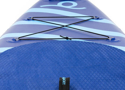 SUP Board - Opblaasbaar Paddle Board - Met Tas - Met Zitje -Inclusief Accessoires - Complete Set - Max. 150KG - 350x81cm - Blauw