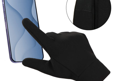 Handschoenen - Touch -  Stretch - Zwart - Nylon - Unisex - Maat M