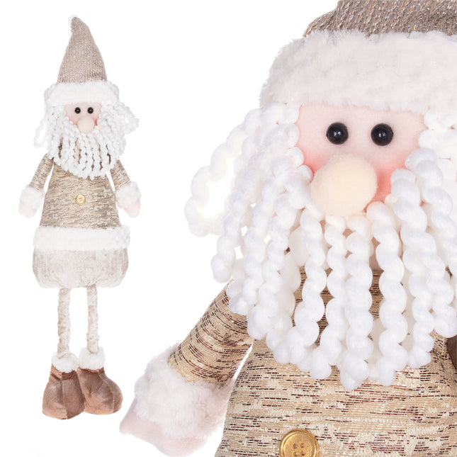Kerstkabouter | 1 Stuk | Verstelbaar In Hoogte | Wit | 57-80 cm