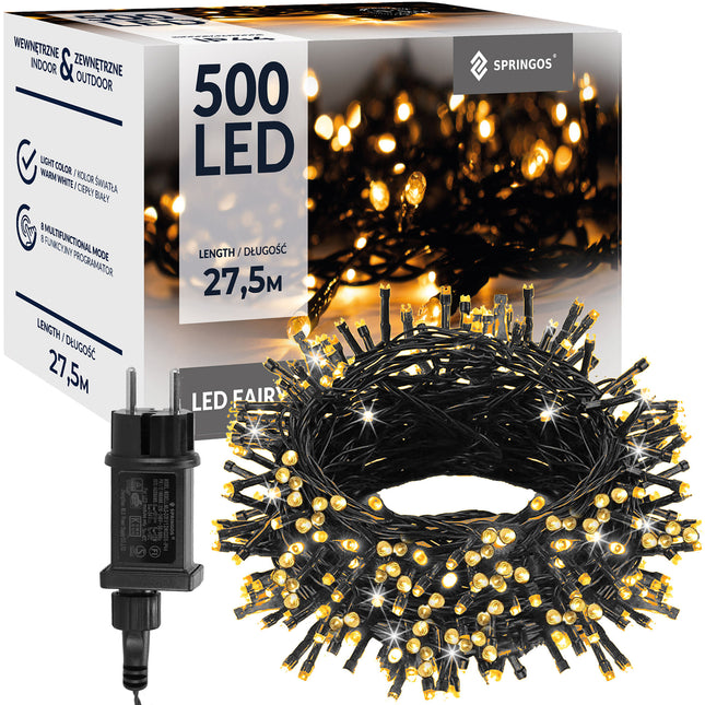 Kerstverlichting | 25 m | 500 LED | Warm Wit