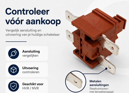 SQOON® Schakelaar geschikt voor Numatic HVR / NVR – Vervangende aan/uit schakelaar voor Numatic stofzuigers