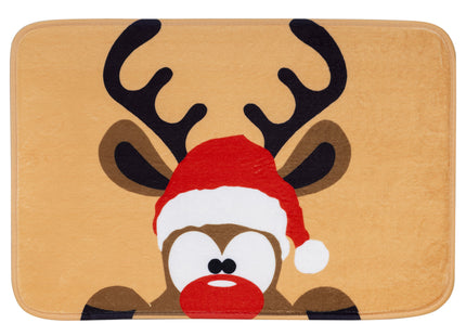 Badkamermat - Antislip - Sneldrogend - Grijs - 60 x 40 cm - Rendier