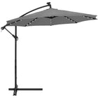 Parasol | LED | Parasols | Kantelbaar | Met Ventilatie | Grafiet | Ø300 cm