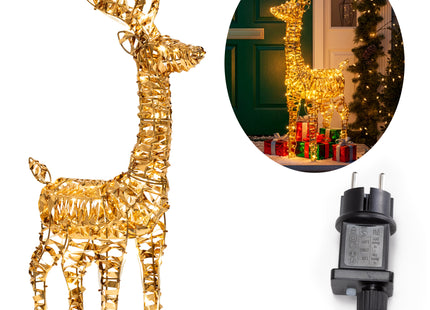 Rendier | Tuindecoratie  | 80 LED Lampjes | Warm Wit
