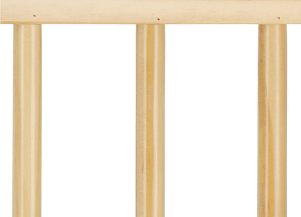 Traphekje | 75 - 138 cm | Traphek | Veiligheidshekje | Metaal | Hout | Zwart/Bruin