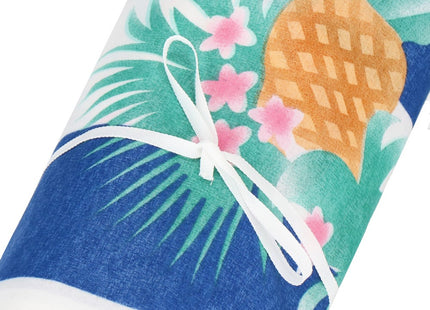 Strand Windscherm Met Stokken | Windscherm Strand | Windscherm Camping | 15 Meter | Flamingo | Blauw/Wit gestreept